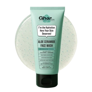 aloe ceramide face wash for dry to normal skin
