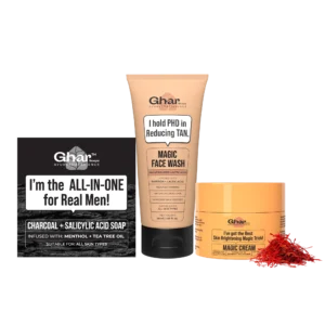 charcoal soap+ magic face wash 50ml + cream combo