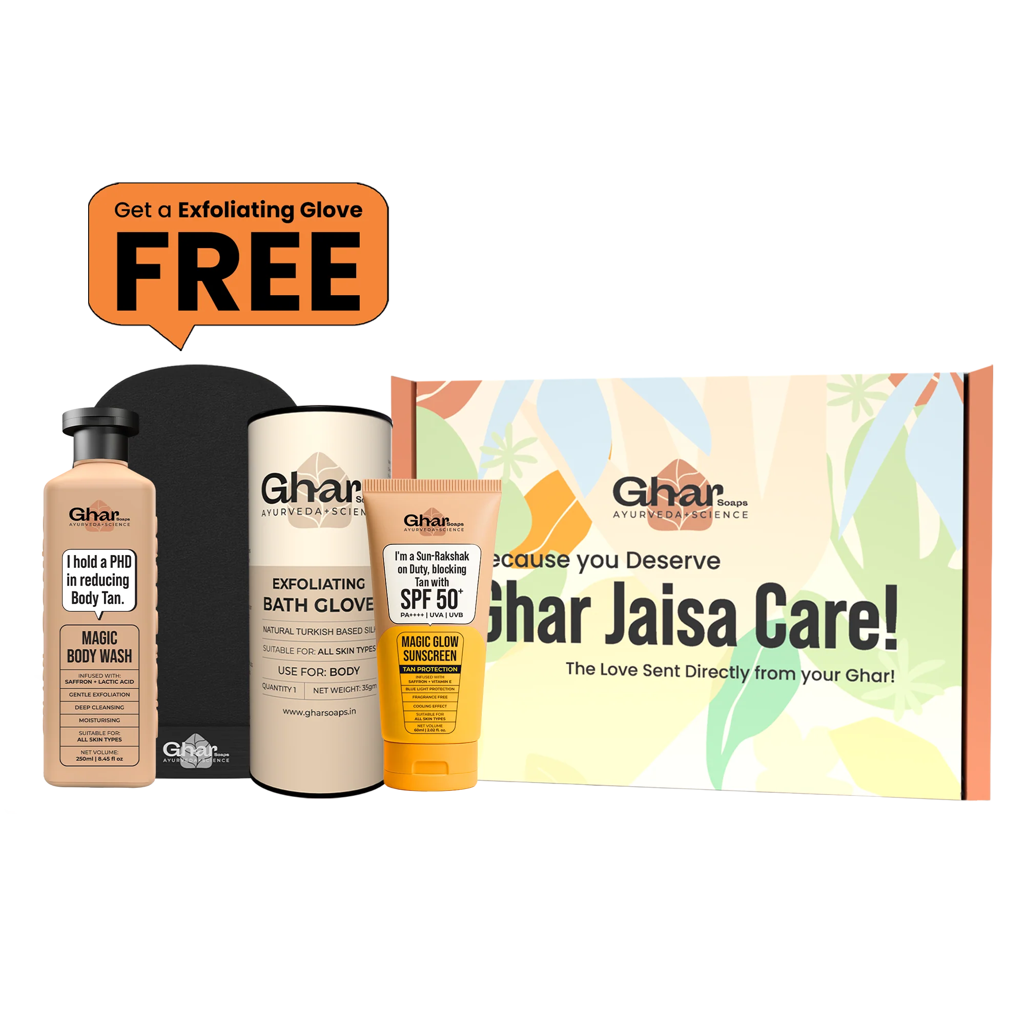 magic body wash + black gloves+ sunscreem 60ml magic body wash + black gloves+ sunscreem 60ml
