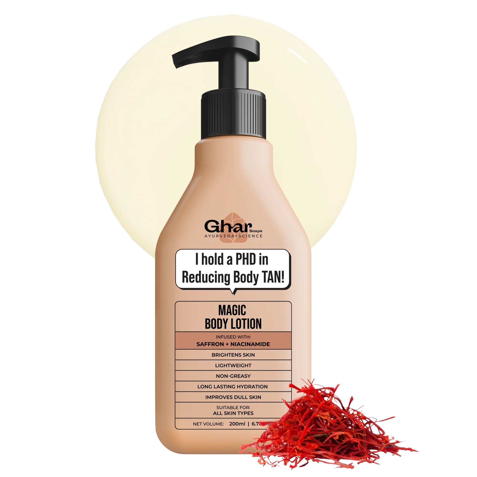 magic body lotion with saffron and niacinamide magic body lotion with saffron and niacinamide