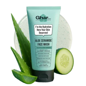 aloe ceramide face wash for dry to normal skin